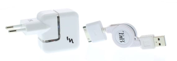 PACK DE RECHARGE POUR IPHONE SECTEUR & SYNCHRO