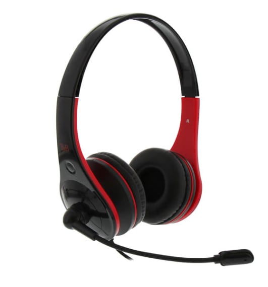 MICRO-CASQUE DOTCOM ROUGE MICRO OMNI-DIRECTIONNEL