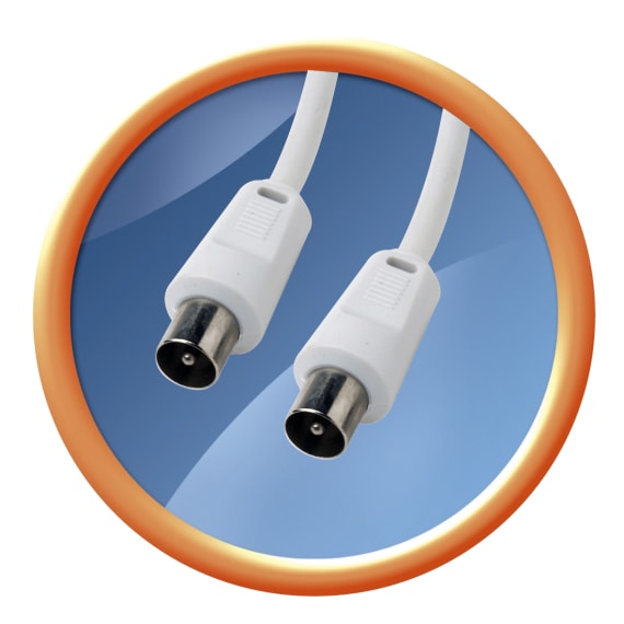 COAXIAL CABLE 9MM MALE/MALE 2M