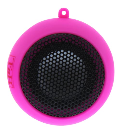 "HAPPY" PINK WIRED SPEAKER LITHIUM BATTERY