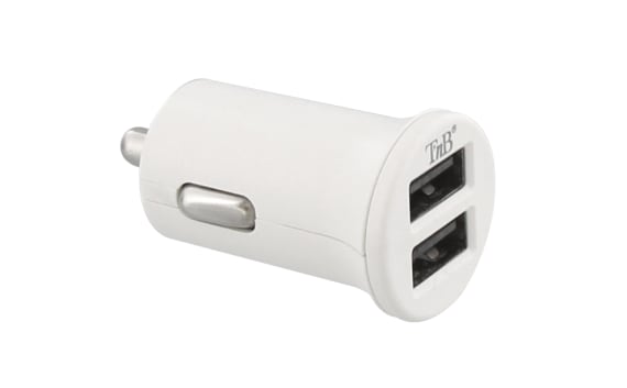 Chargeur allume-cigares 2XUSB-A 12W compact