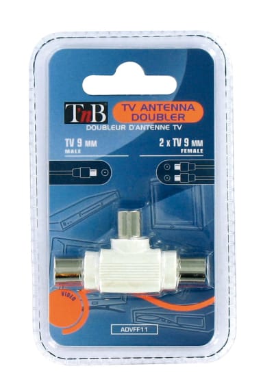 T SHAPE 9MM VIDEO PLUG 1 M+2F