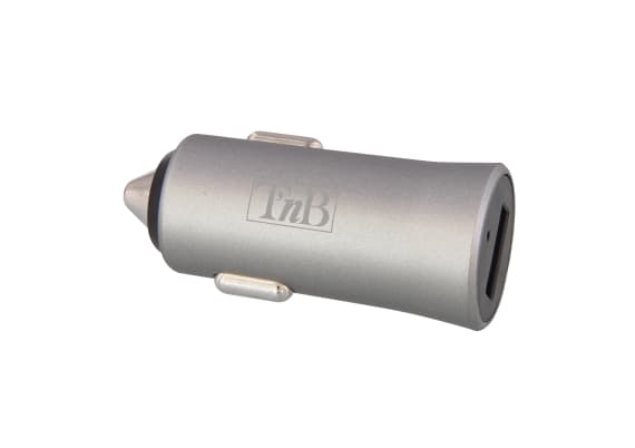 1XUSB-A 12W car charger silver finish