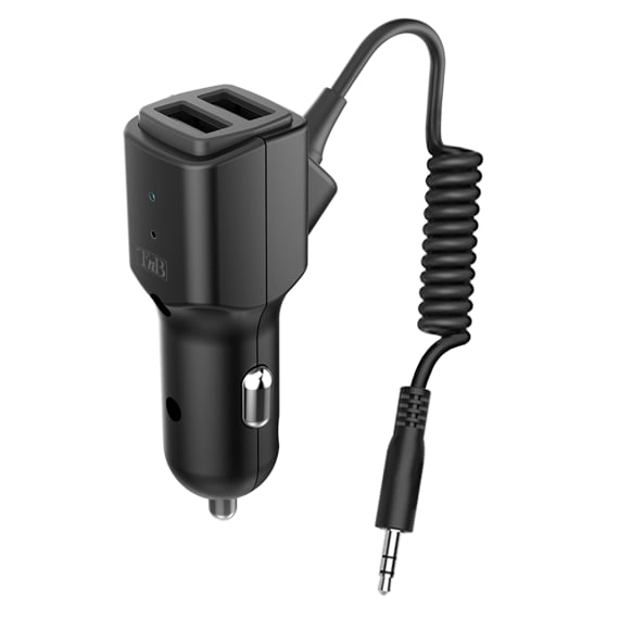 Cigar lighter car charger 2XUSB-A 12W with Bluetooth receiver 