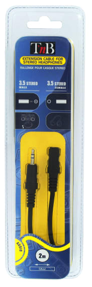 RALLONGE AUDIO JACK 3,5MM 2M FEMELLE A MALE