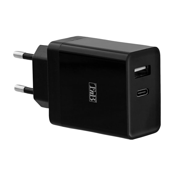 Carregador de rede 1 USB Type-C Power Delivery + USB-A 30W