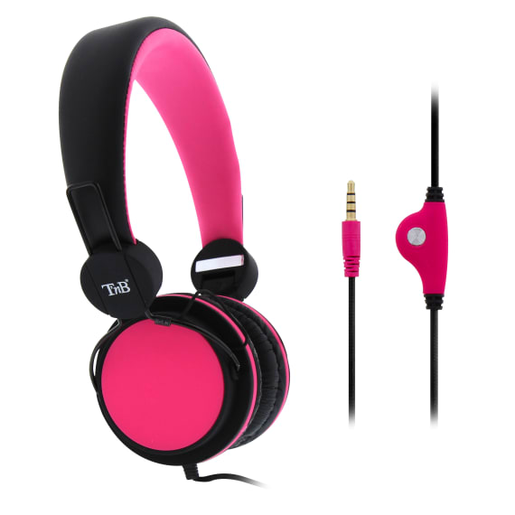 Casque filaire BE COLOR jack 3,5 mm rose