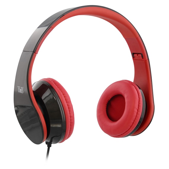 Fone de ouvido com fio STREAM jack 3,5 mm vermelho