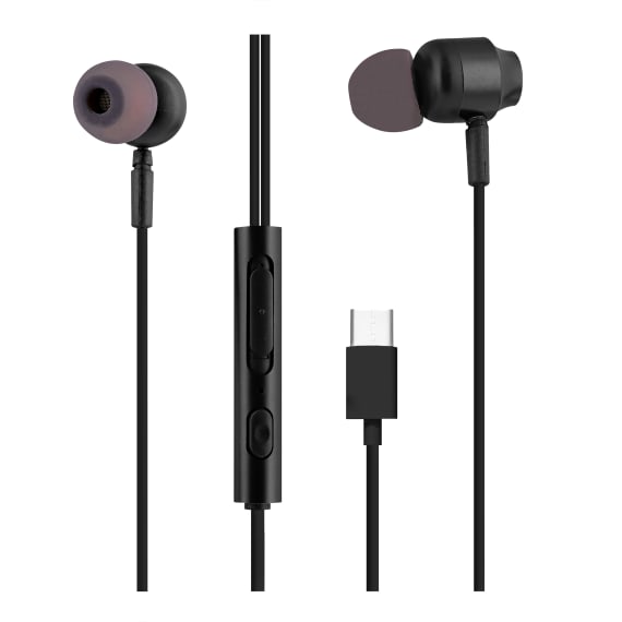 Auriculares con cable C-BUDS tipo C negros