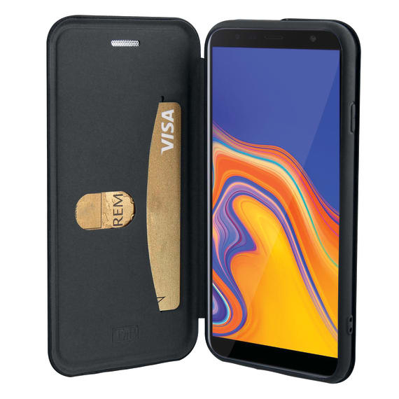 Premium folio case for Samsung Galaxy J4 Plus.