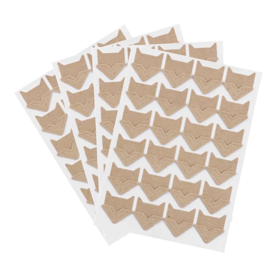 LENSY- Pack of 96 adhesive photo kraft corners