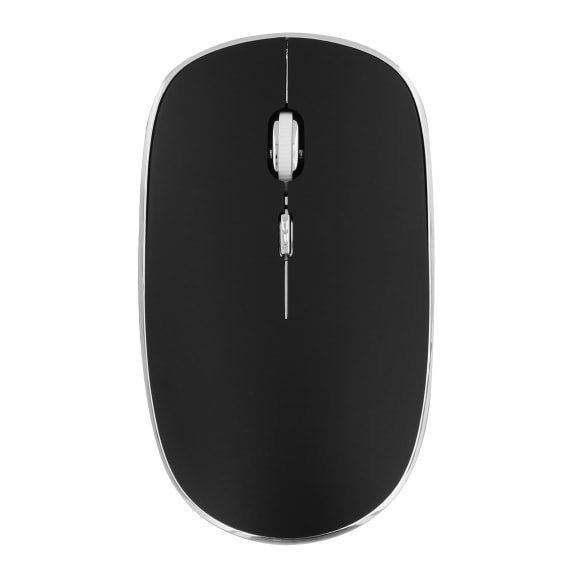 Souris sans fil silent click RUBBY noire