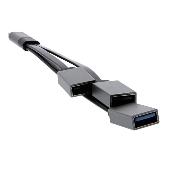 Adaptador USB-C (Tipo C) a USB-A 3.0 de 3 puertos