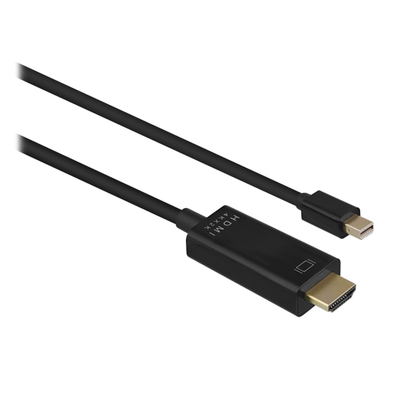 Male HDMI / male Mini DisplayPort 4K cable 2m 