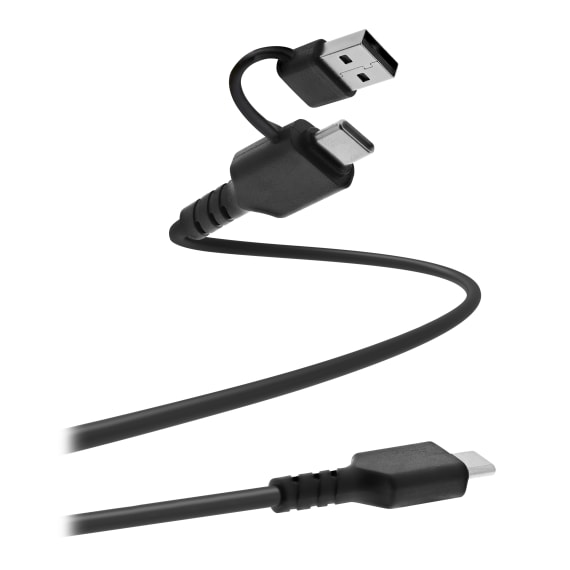 Cable de suministro de energía USB-C a USB-C/USB-A