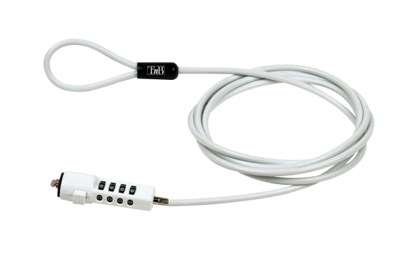 
white anti-theft cable