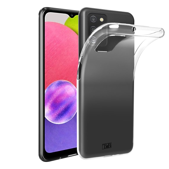 Estojo macio transparente para Samsung Galaxy A03s