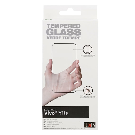 Protection intégrale en verre trempé pour Vivo Y11S