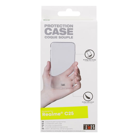 Coque souple transparente pour Realme C25