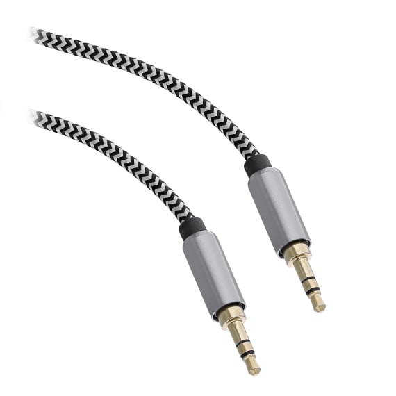 Cabo 3,5 mm jack m le / jack 3,5 mm m le 1m