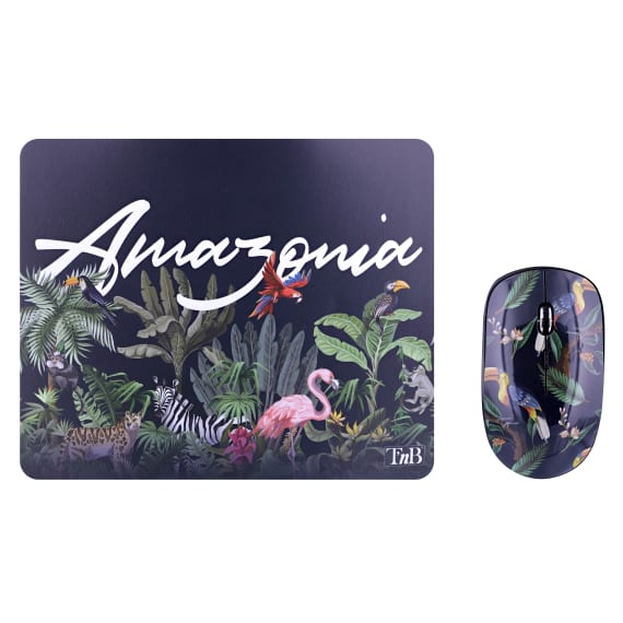 Bundle tapis de souris et souris sans fil AMAZONIA EXCLUSIV