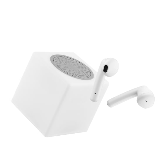Combo TWS wireless earphones & LUMI 2 speaker white