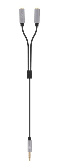 Cabo divisor de jack de 3,5 mm m le / 2 conectores fêmea de 3,5 mm 0,2 m