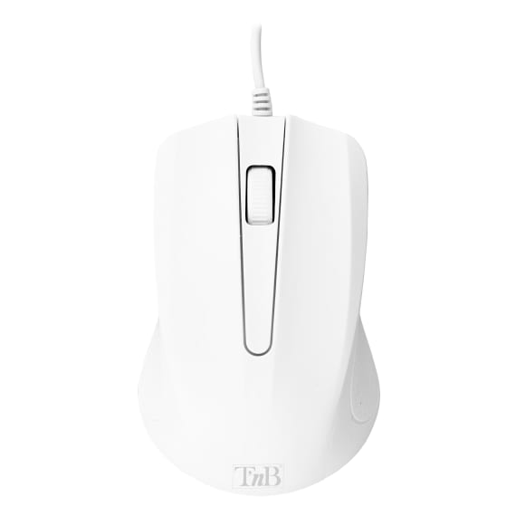 White shark wired optical mouse