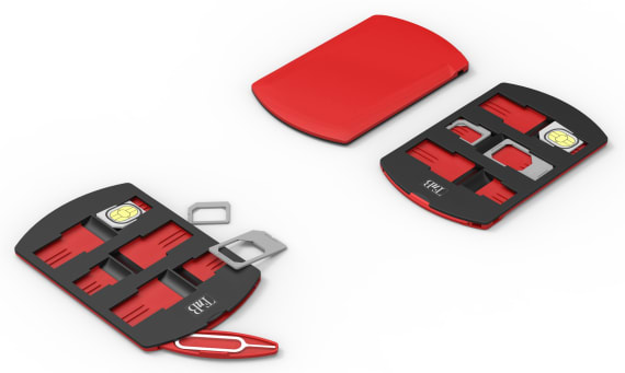 Pacote de adaptadores para cartões SIM e armazenamento