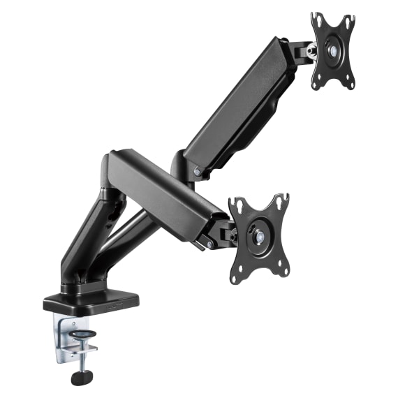 Double bras support articulé pour moniteur