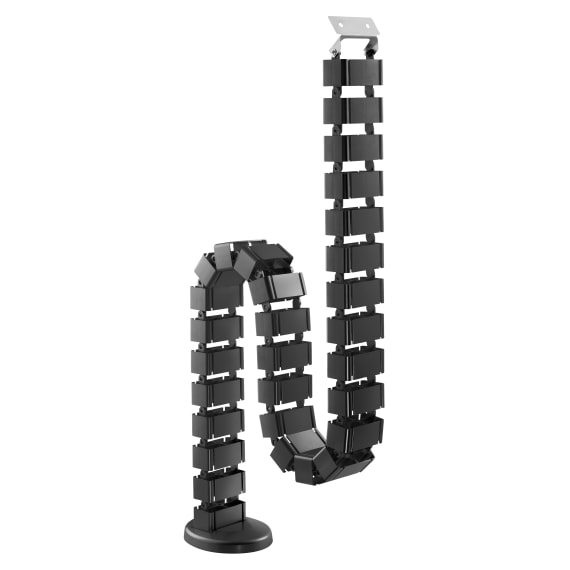 Articulated cable manager with metallic base