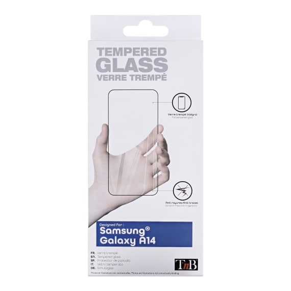 Protection intégrale en verre trempé pour Samsung Galaxy A14