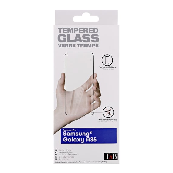 Protection intégrale en verre trempé pour Samsung Galaxy A35