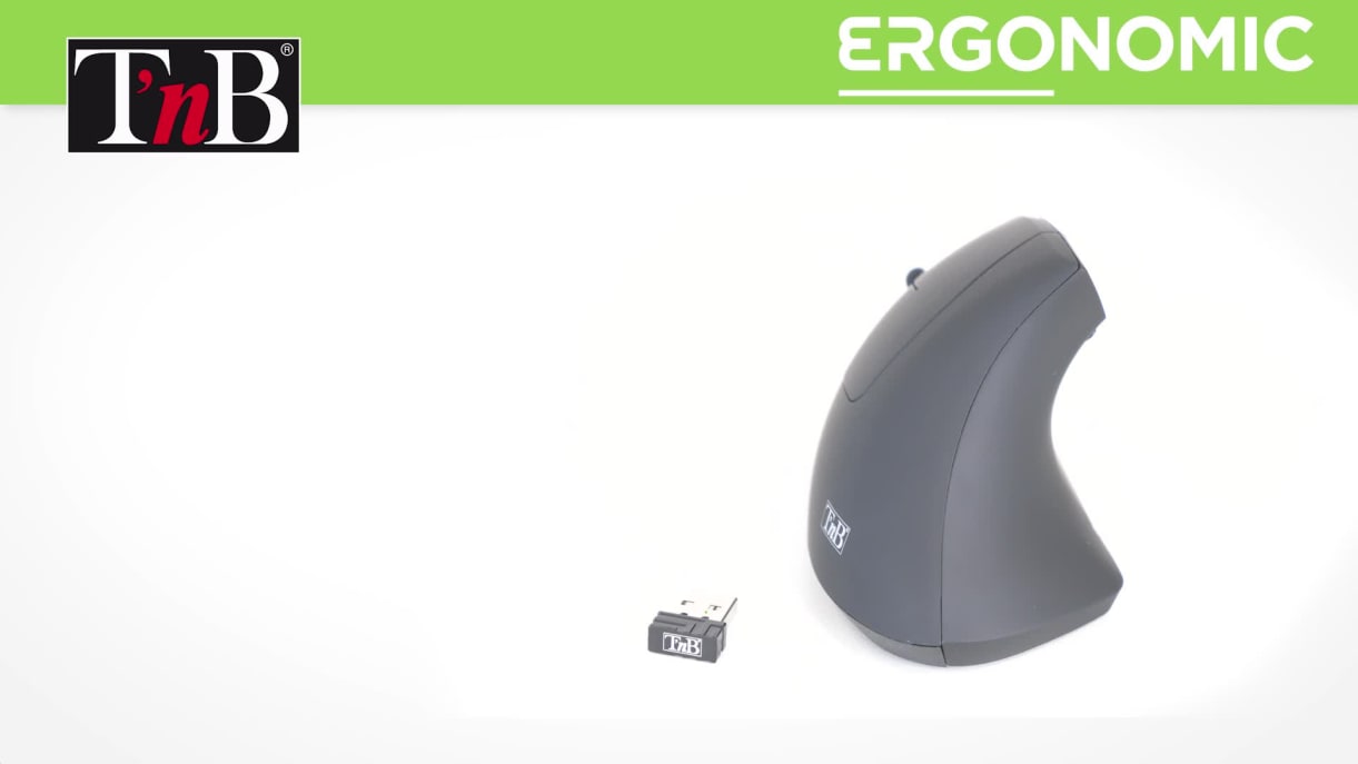 Souris ergonomique verticale sans fil pour gaucher Ergo Line - TNB