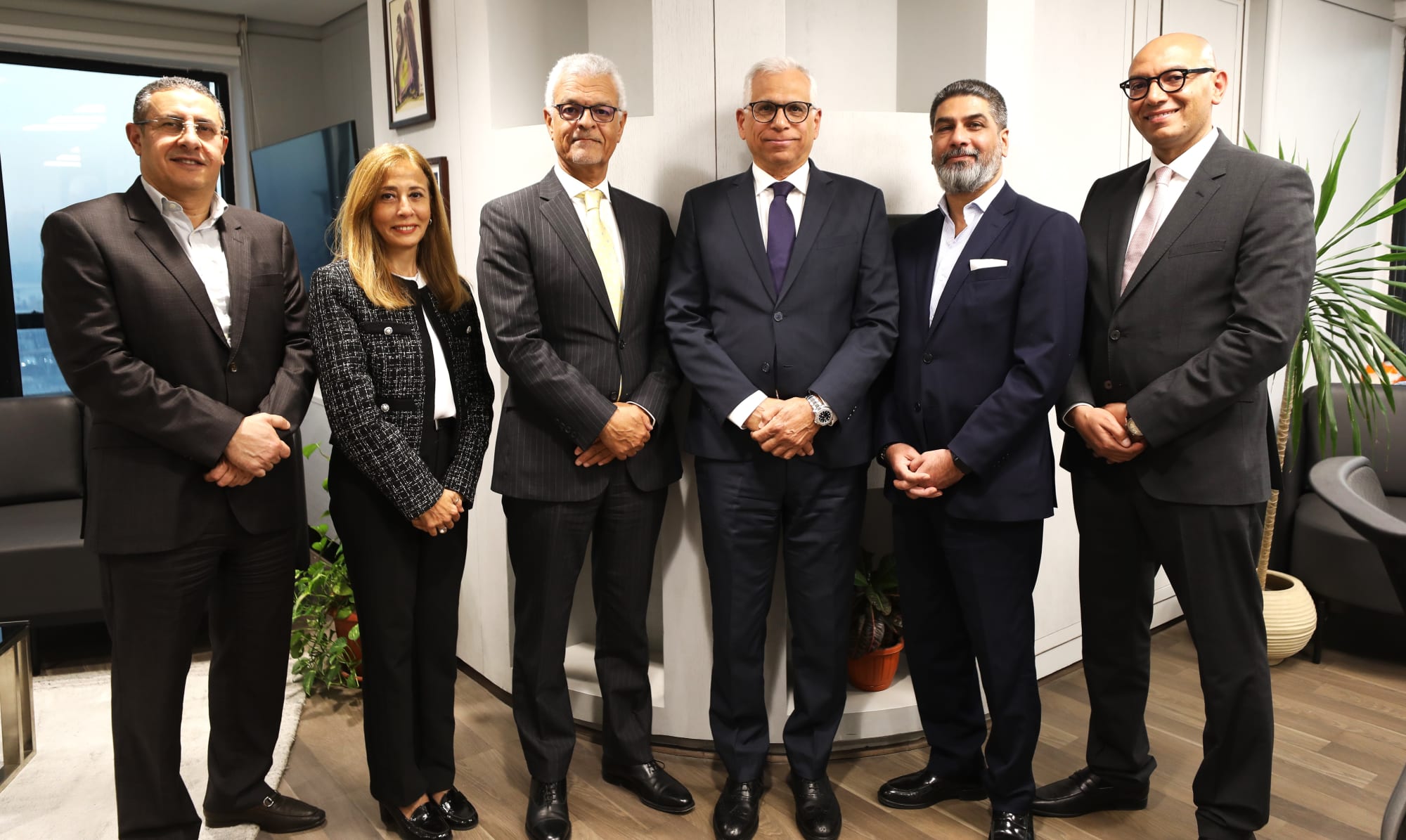 The ACI Egypt Board photographed together in Cairo.