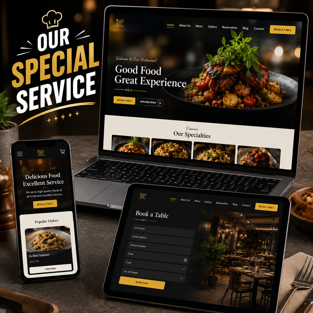 Restaurant Website Development