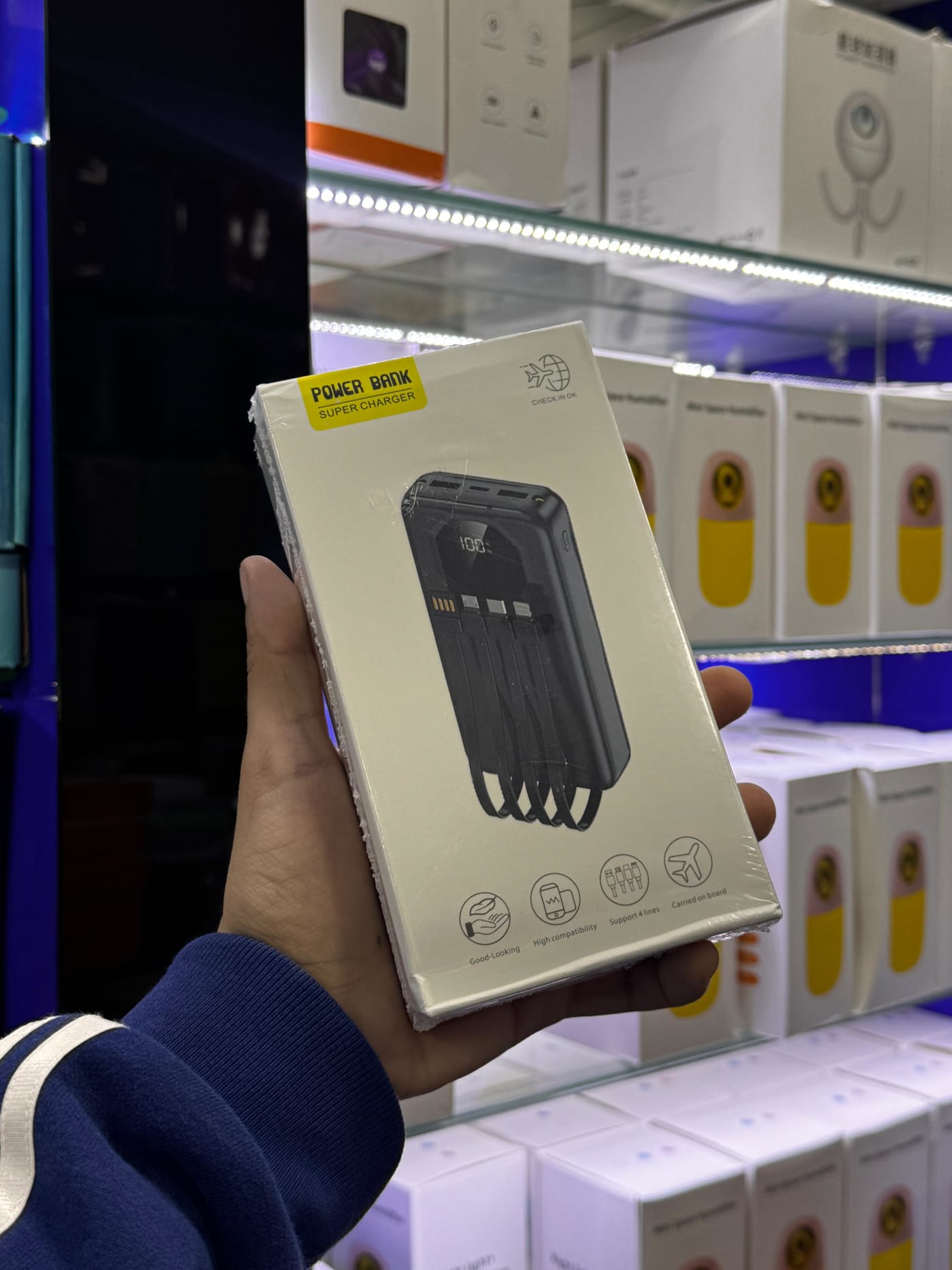 Power Bank 20.000mAh Super Carga con Cables
