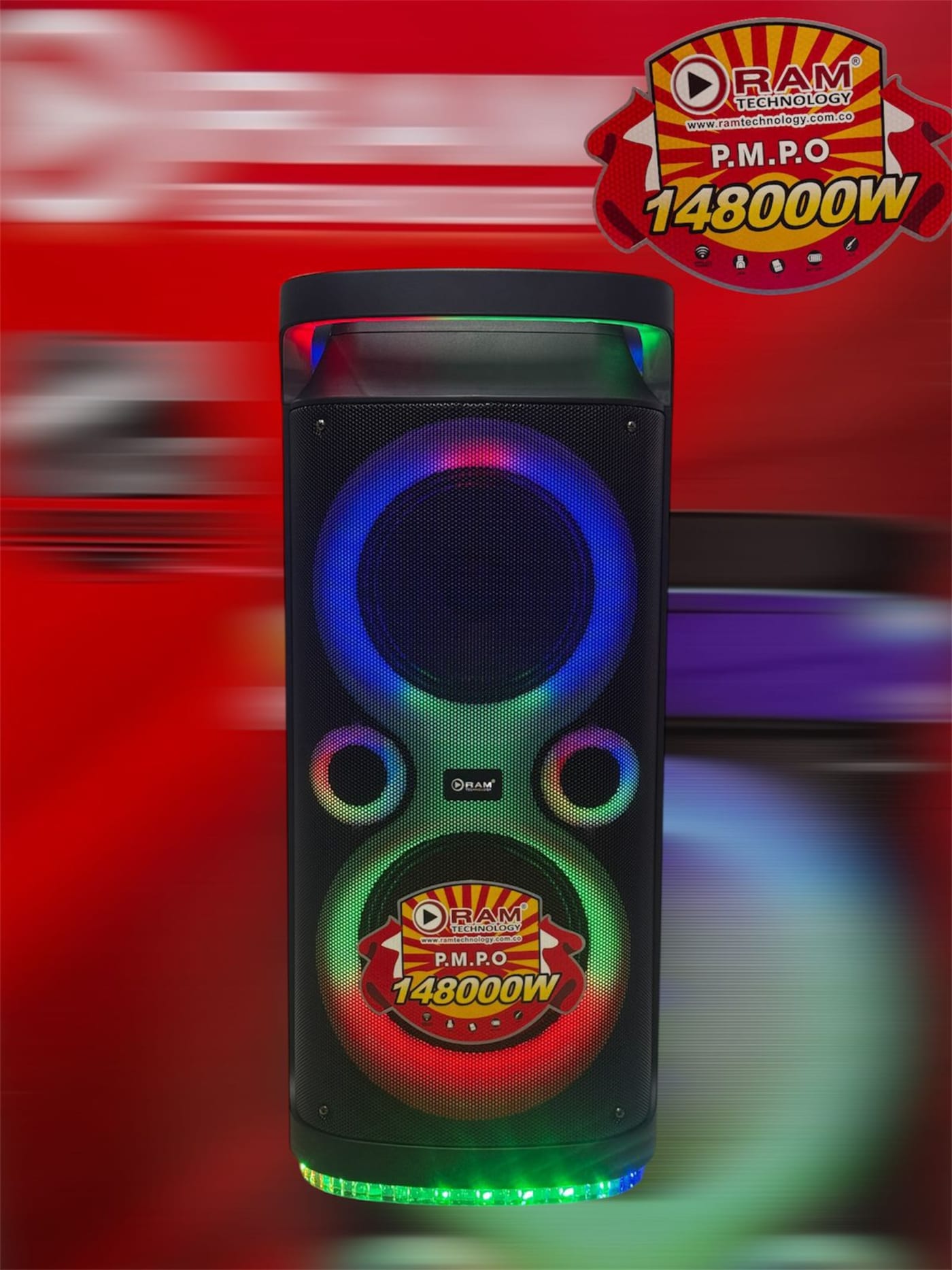 Cabina RAM 8x2 Pulgadas Loud Speaker