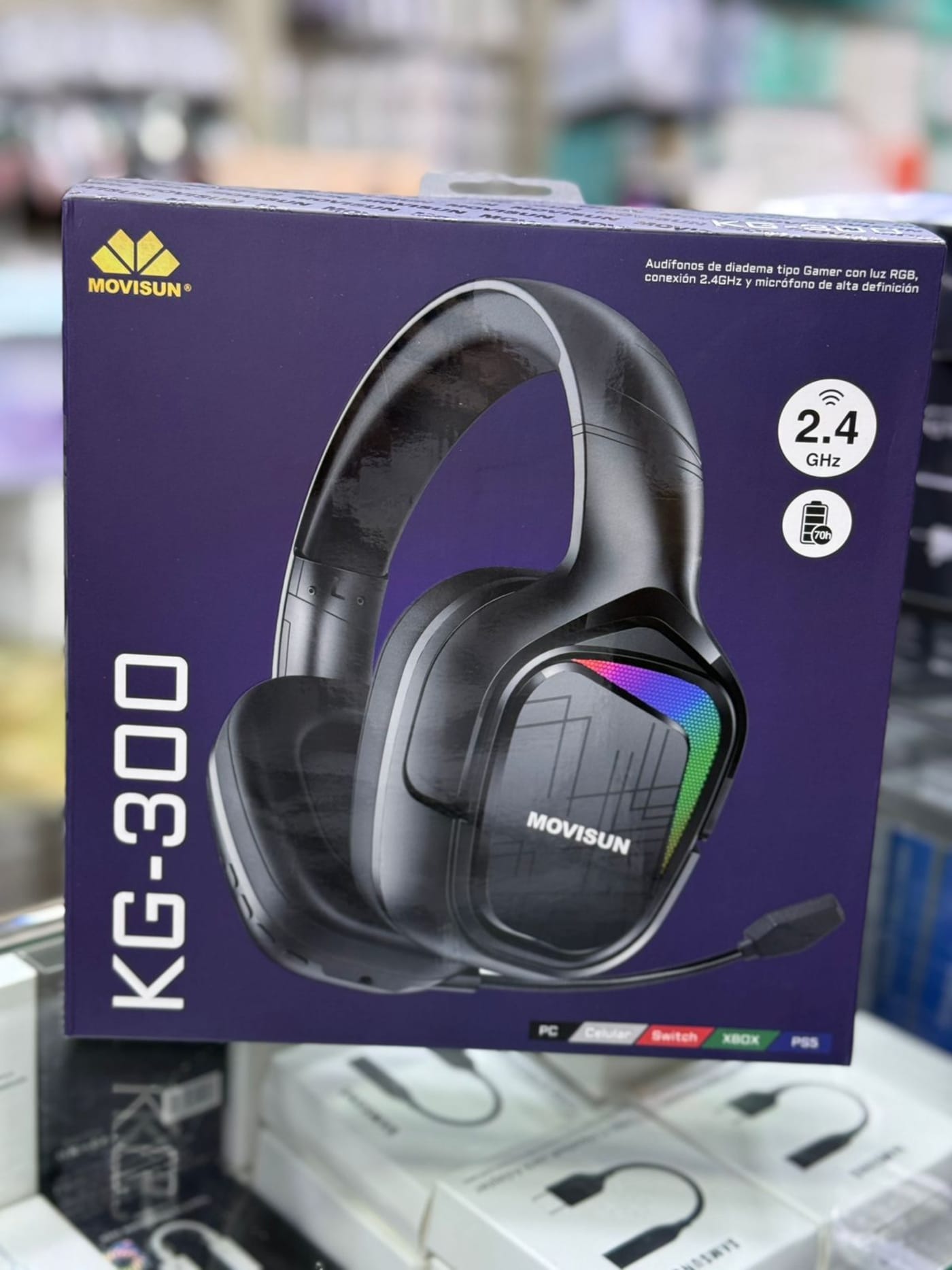 Audífonos Gamer KG-300 Movisun