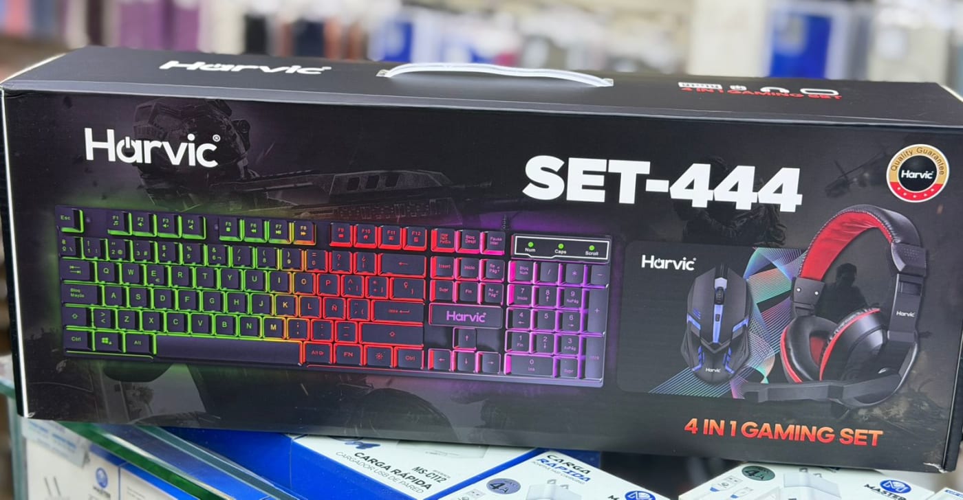 Set Gamer Harvic SET-444 4 en 1
