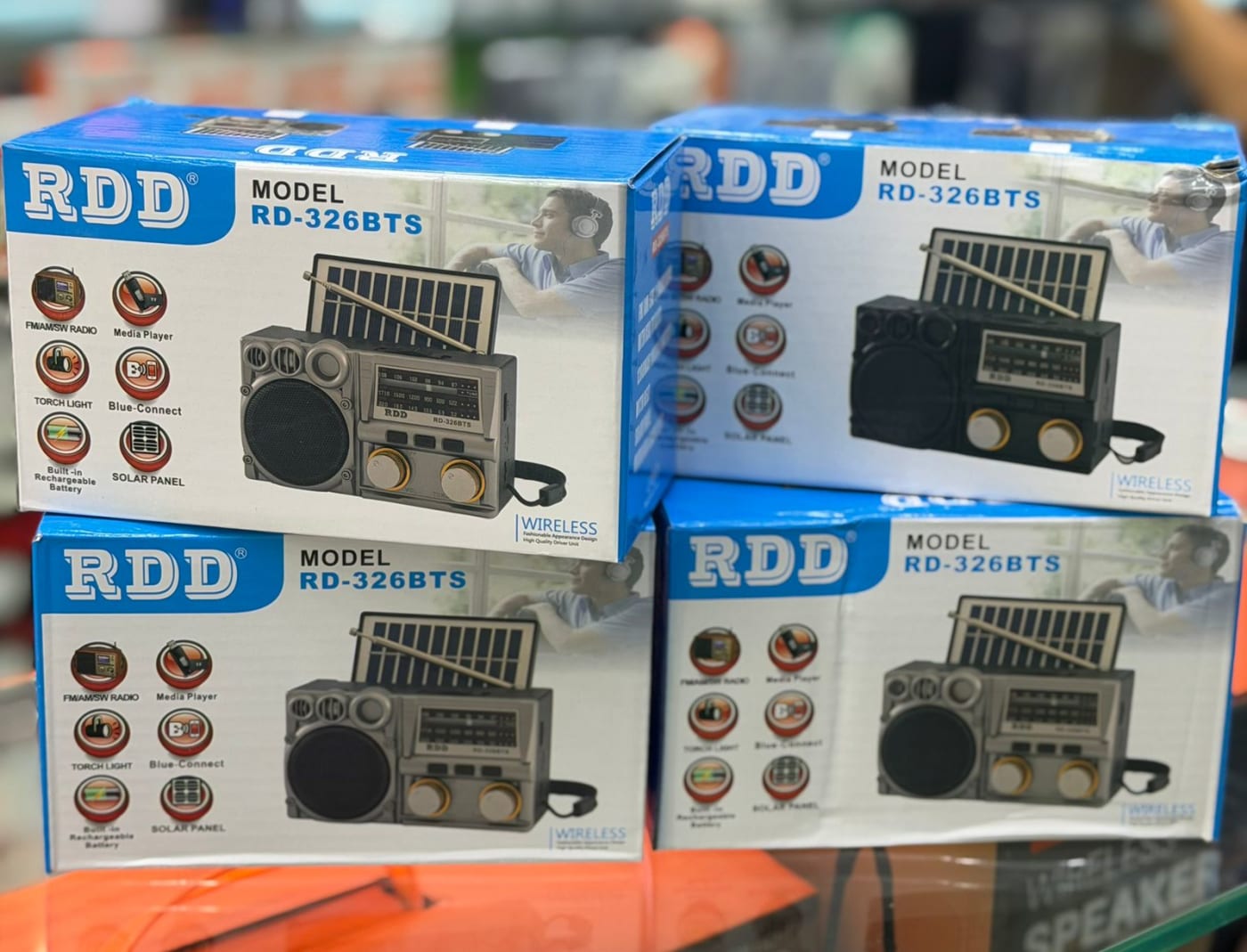 Radio FM/AM/SW 3 Bandas Bluetooth Solar