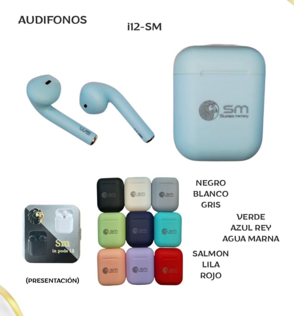 Bluetooth i12 Colores
