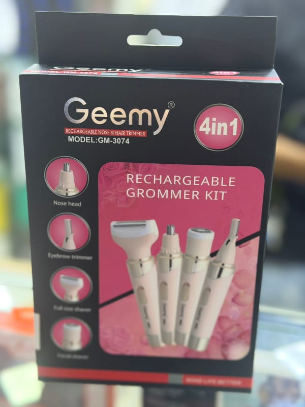 Depiladora Recargable 4 en 1 Geemy GM-3074