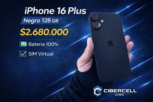iPhone 16 Plus Negro 128GB