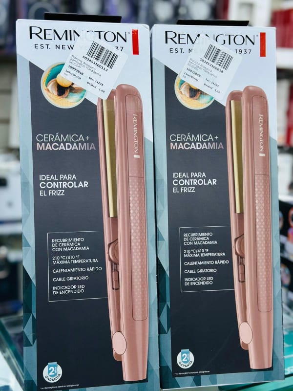 Plancha Remington Cerámica + Macadamia