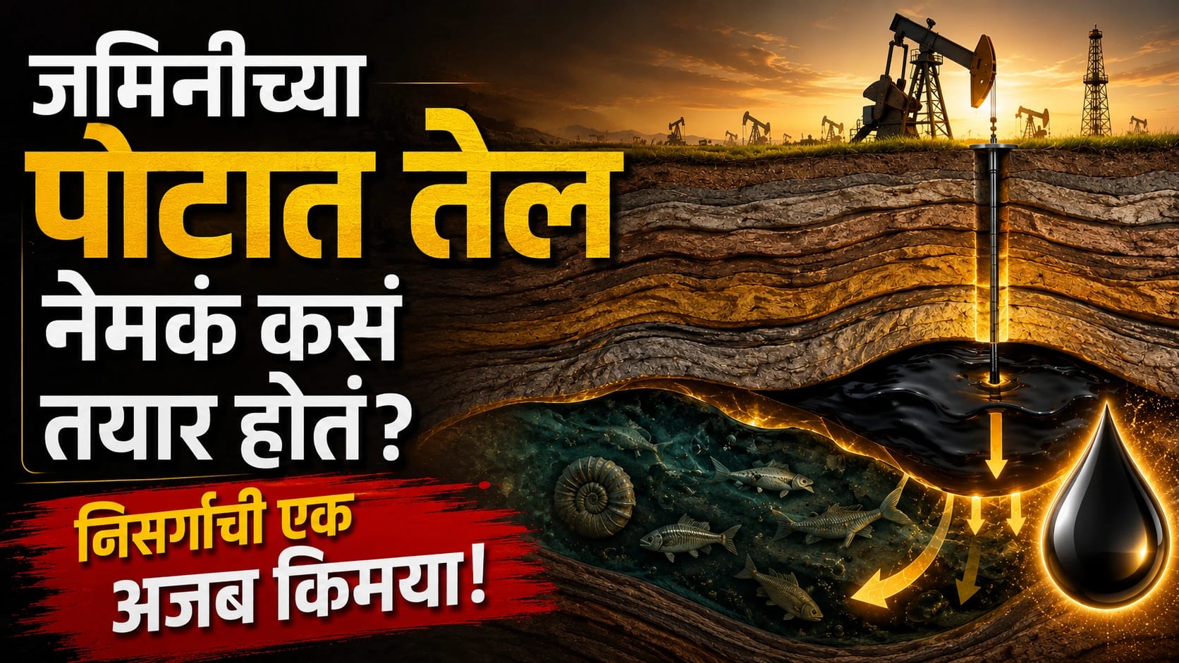 जमिनीच्या पोटात तेल नेमकं कसं तयार होतं? | CRUDE OIL FORMATION PROCESS