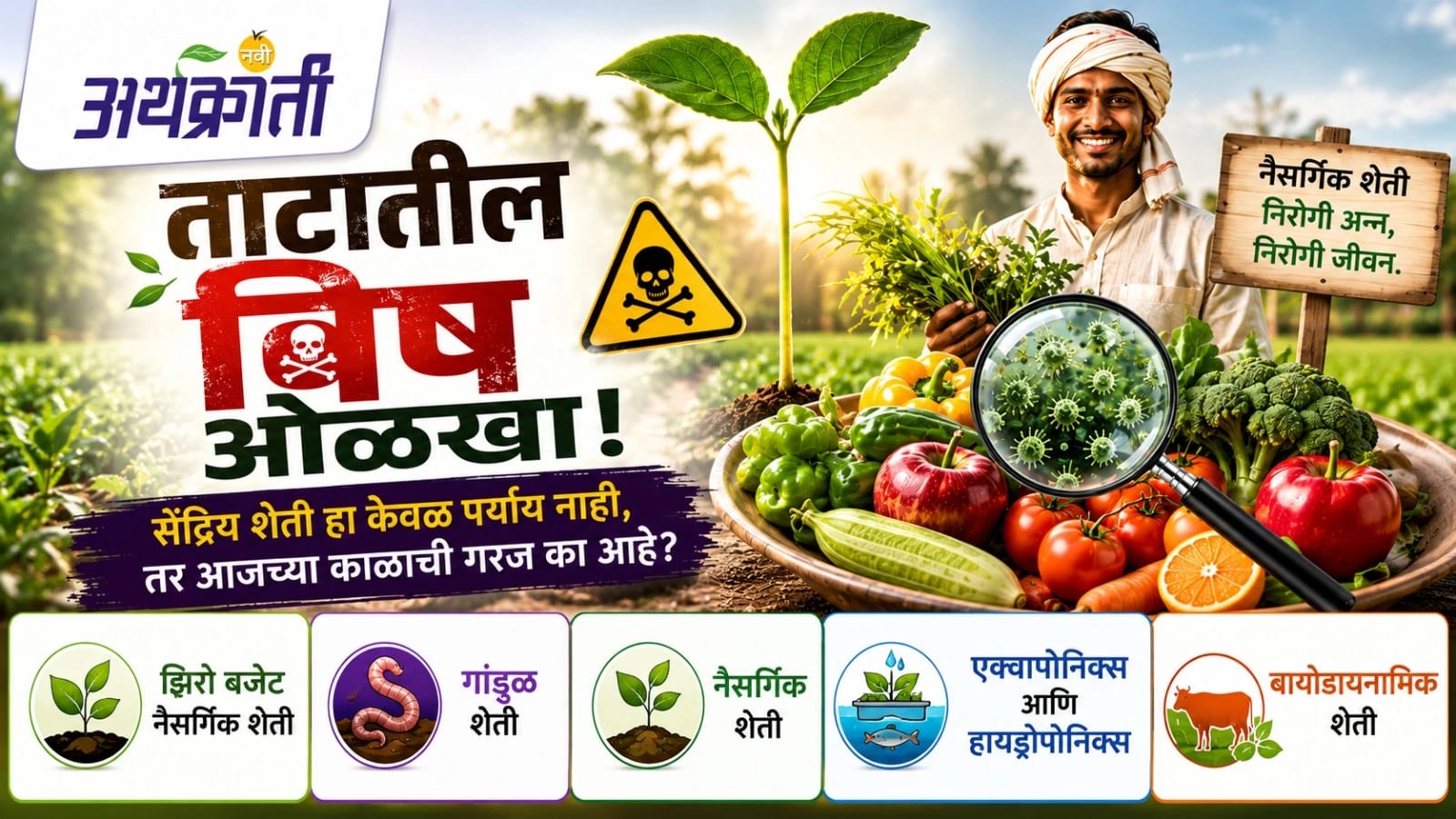 शाश्वत शेतीचा मूलमंत्र : सेंद्रिय शेती