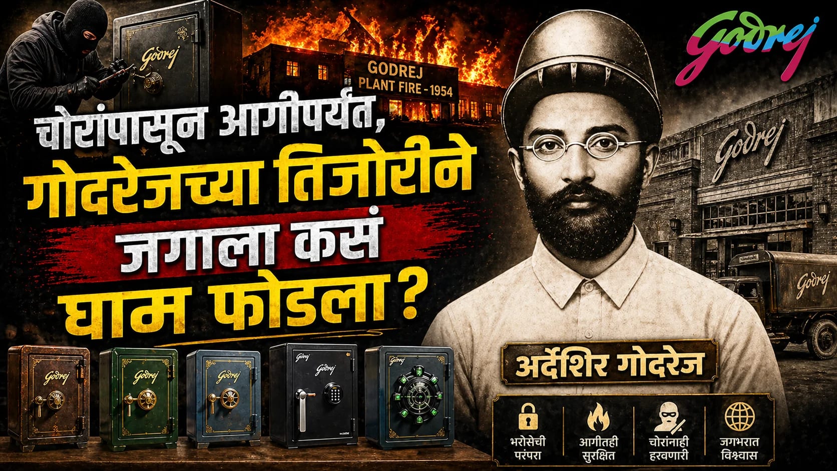 भारतीयांची घरं आणि दारं सुरक्षित ठेवण्याच काम यांच्या कुलूपांनी केलं - अर्देशीर गोदरेज