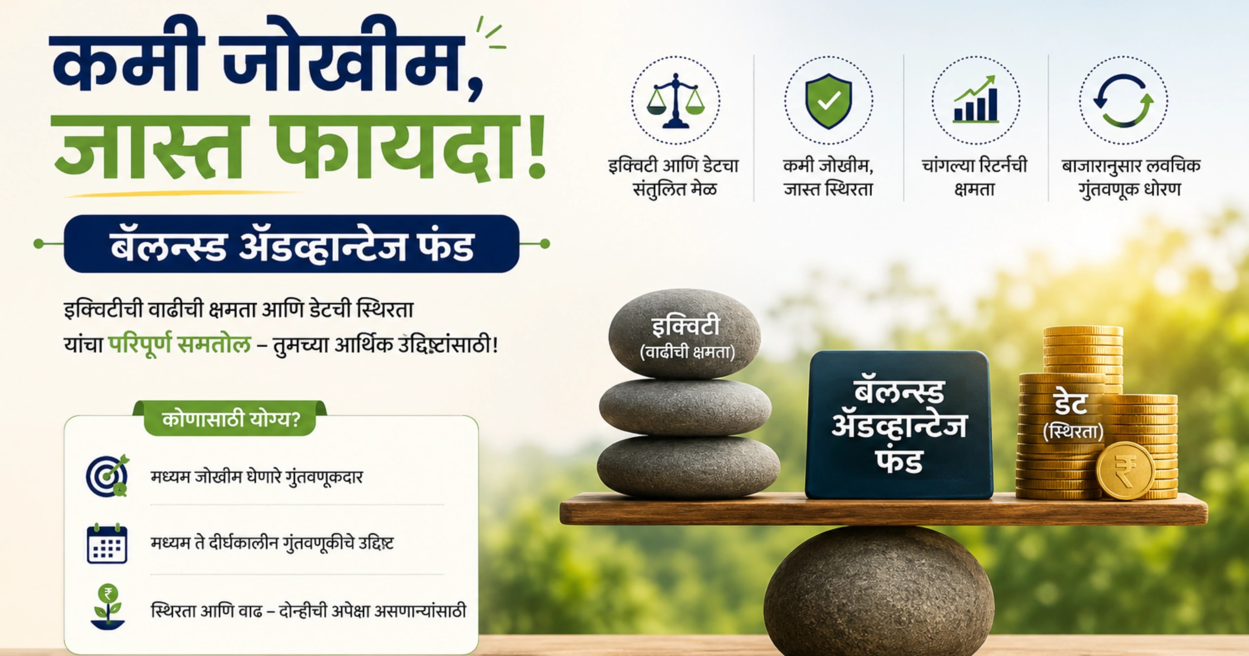 कमी जोखीम, जास्त फायदा! : बॅलन्स्ड ॲडव्हान्टेज फंड