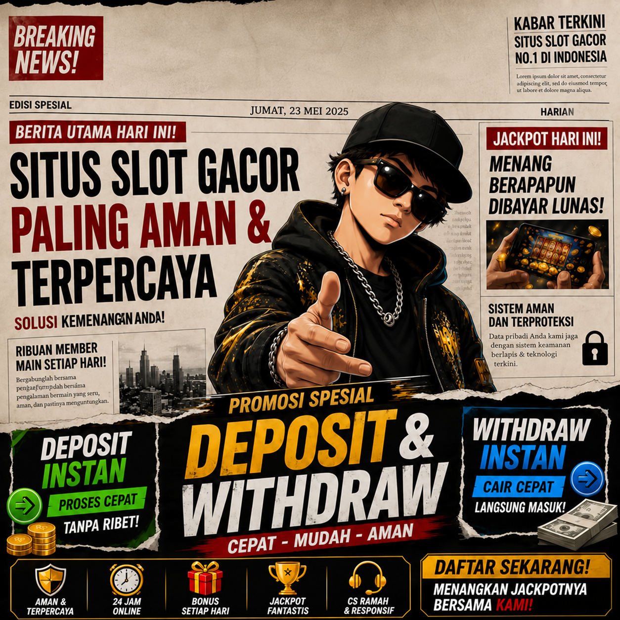 BADAK178 💲 Link Gacor Slot 5000 Deposit Qris Tanpa Turnover